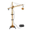 4CH التحكم عن بُعد في Tower Mega Tower Crane 128 سم 680 درجة التناوب لعبة الرافعة