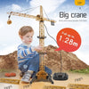 4CH التحكم عن بُعد في Tower Mega Tower Crane 128 سم 680 درجة التناوب لعبة الرافعة