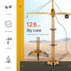 4CH التحكم عن بُعد في Tower Mega Tower Crane 128 سم 680 درجة التناوب لعبة الرافعة