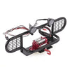RC Car Metal المصد مع 2 LED ضوء التحكم عن بعد Winch