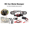 RC Car Metal المصد مع 2 LED ضوء التحكم عن بعد Winch