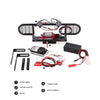 RC Car Metal المصد مع 2 LED ضوء التحكم عن بعد Winch