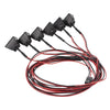 6 قطع من مصابيح LED للسيارة RC مع تزيين عاكس الضوء