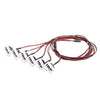 6 قطع من مصابيح LED للسيارة RC مع تزيين عاكس الضوء