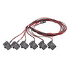 6 قطع من مصابيح LED للسيارة RC مع تزيين عاكس الضوء