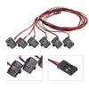 6 قطع من مصابيح LED للسيارة RC مع تزيين عاكس الضوء