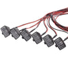 6 قطع من مصابيح LED للسيارة RC مع تزيين عاكس الضوء