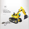 580pcs Building Block Excavator 2.4GHz RC Car Shop Truck APP Control Programming STEM Learning Kit Path Mode Voice Control Educational Toy