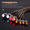 8 مجموعة إضاءة LED 2 أبيض 2 أحمر 4 أصفر لسيارة 1/10 1/8 Traxxas HSP Redcat RC4WD Tamiya Axial SCX10 D90 HPI RC Car