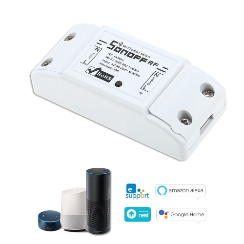 Sonoff RF WiFi Switch RF 433MHz يعمل مع Alexa for Google Home