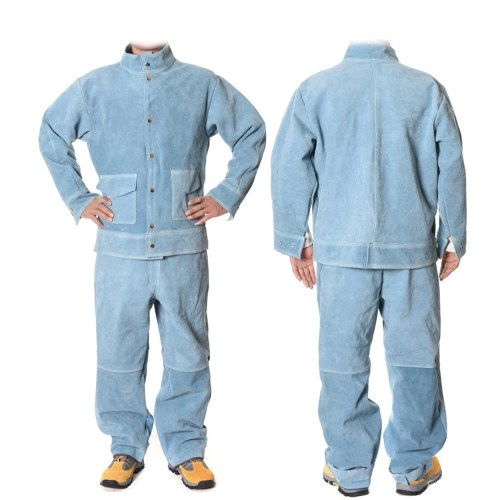 ملابس لحام من جلد البقر المنفصل المقاوم للحرارة