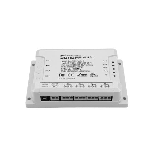 1pcs Sonoff 4ch Pro R2 Itead RF 433MHz 4 Gang WiFi Switch