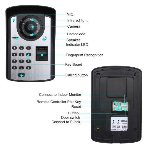 Wifi Wireless Video Door Phone Doorbell Intercom System