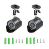 2PCS CCTV Camera 1/3" CMOS Color 1080P High-resolution 24 Lamp Nightvison Waterproof Indoor Bullet Camera Analog Security Camera