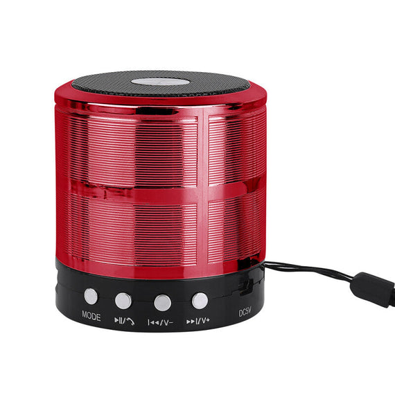 مكبر صوت بطاقة SD Stereo Stereo - Red