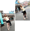 New Summer Women Girls Flats Toe-post Beaded Flower Flip-flop Sandals Shoes Beige