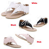 New Summer Women Flat Sandals Lace Up Cut out Flip Flop Shoes Black/White/Pink