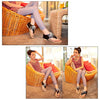 New Summer Women Flat Sandals Lace Up Cut out Flip Flop Shoes Black/White/Pink
