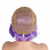 Short Bob Cut Synthetic Fake Hair - Purple