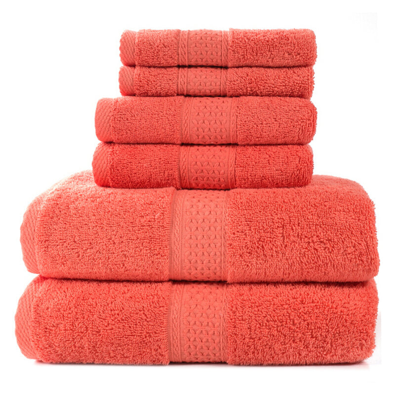 Skin-Friendly Cotton Super Absorbent Towel - Red