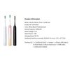 Sonic Electric Toothbrush Replacement Heads - Black