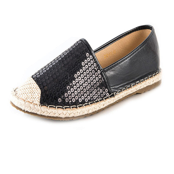 Sparkly Sequins Flats - Black