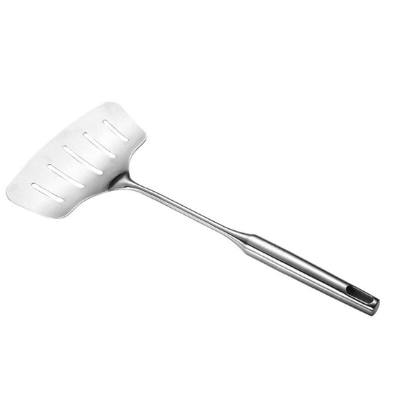 مجرفة مسطحة القاع من الفولاذ المقاوم للصدأ - فضي