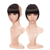 Straight Bangs Synthetic Hair Extension - Black
