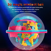 3D Spherical Maze Intellect Ball Balance Game Magical Puzzle with 100 Barriers Educational Toy