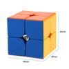 دايان Zhanchi 2 * 2 Magic Cube Speed ​​Cubo anti-pop structure 6 Color Solid Plastics Plastics Cube Puzzle White 46 Mm