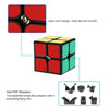 دايان Zhanchi 2 * 2 Magic Cube Speed ​​Cubo anti-pop structure 6 Color Solid Plastics Plastics Cube Puzzle White 46 Mm