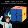 دايان Zhanchi 2 * 2 Magic Cube Speed ​​Cubo anti-pop structure 6 Color Solid Plastics Plastics Cube Puzzle White 46 Mm