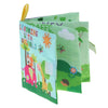 كتاب Coolplay Baby First Fabric Book القابل للغسل القابل للغسل كتاب Squeak Rattle Crinkle Toy لحيوانات أطفال الأطفال الرضعية