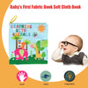 كتاب Coolplay Baby First Fabric Book القابل للغسل القابل للغسل كتاب Squeak Rattle Crinkle Toy لحيوانات أطفال الأطفال الرضعية