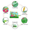 كتاب Coolplay Baby First Fabric Book القابل للغسل القابل للغسل كتاب Squeak Rattle Crinkle Toy لحيوانات أطفال الأطفال الرضعية