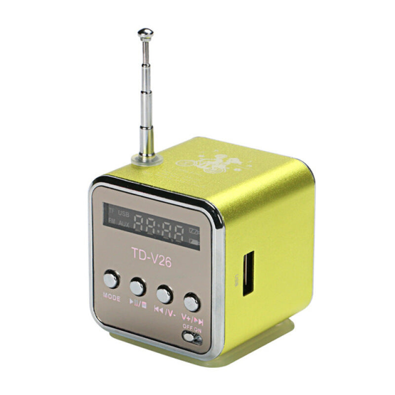 TD-V26 Mini Toproad Portable Music Speaker - Green