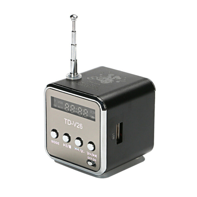 TD-V26 Mini Toproad Portable Music Speaker - Black
