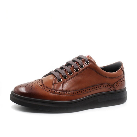 THEMUS 6A03-18 حذاء أكسفورد - بني