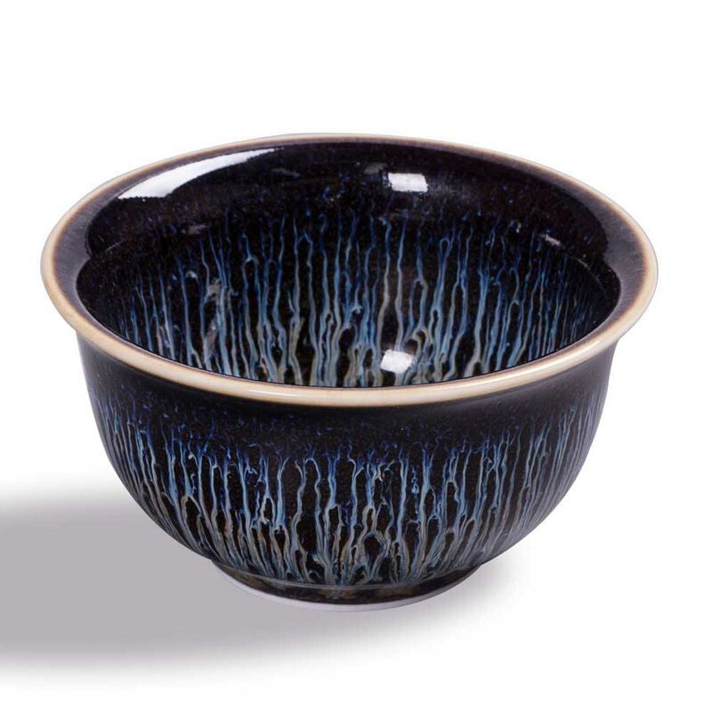 Tianmu Curving Lip Shape Teacup - Black