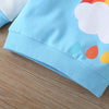 Toddler Rainbow Print Sweater - Blue