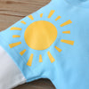 Toddler Rainbow Print Sweater - Blue