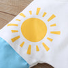 Toddler Rainbow Print Sweater - White