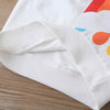 Toddler Rainbow Print Sweater - White