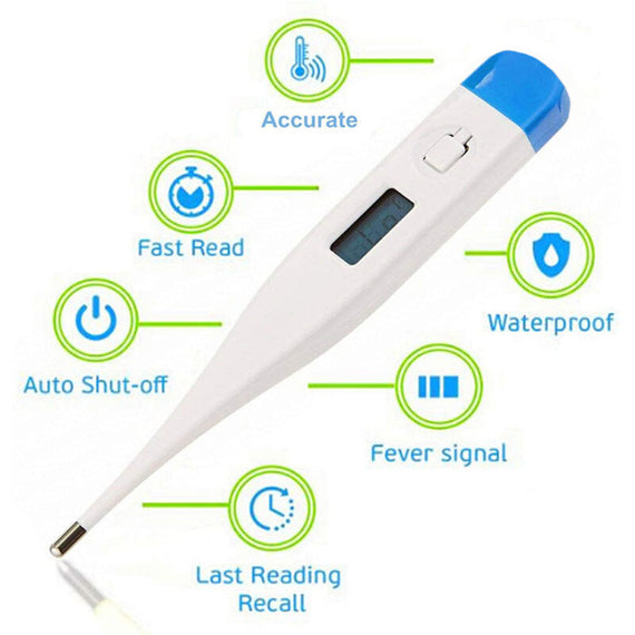 Top Digital Oral Armpit Thermometer - Blue