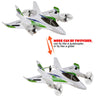 طائرة Tuscom Aircraft RTF المنزلقة - باللون الأبيض
