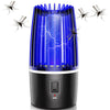 USB Night Light Flycatcher مع خطاف - أسود