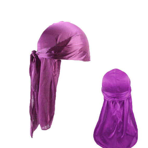 باندانا القرصان الناعمة من الحرير للجنسين من Doo Durag - لافندر 