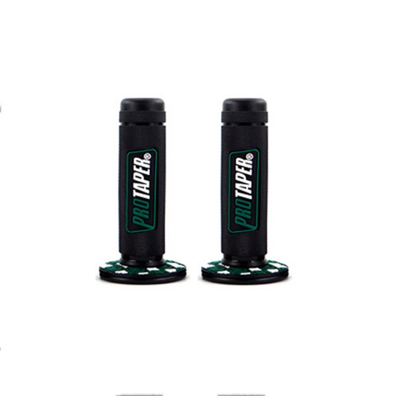 Universal Motorbike High Quality Handle Grip - Black Green
