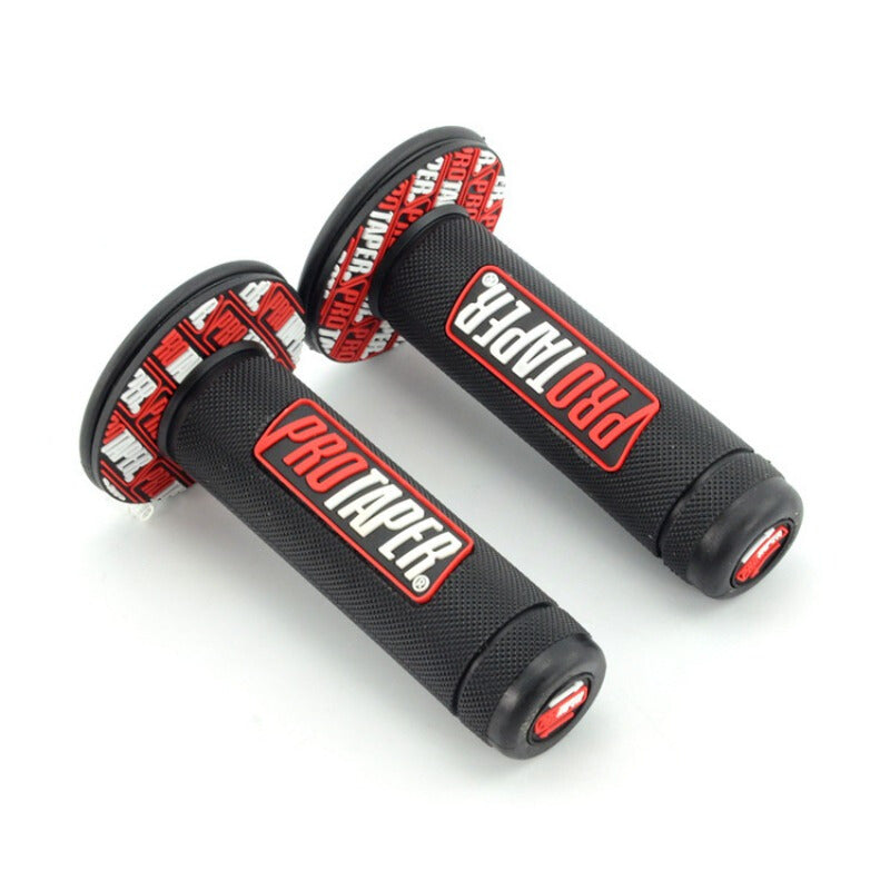 Universal Motorbike High Quality Handle Grip - Black Red