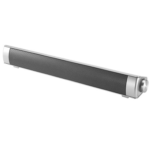 مكبر صوت BT Sound Bar BT مكبرات صوت للمسرح المنزلي Super Bass Subwoofer يدعم حر اليدين AUX IN TF بطاقة تشغيل الموسيقى فضي-رمادي للتلفزيون وأجهزة الكمبيوتر اللوحية والهواتف الذكية